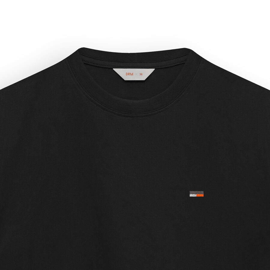 Kaos Katun 24s Bordir Origin - Black - Image 2