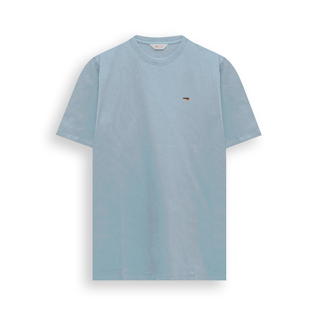 Kaos Katun 24s Bordir Origin - Dusty Blue