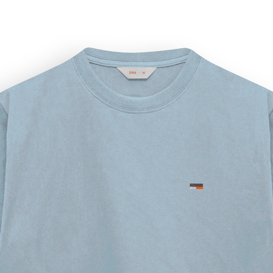 Kaos Katun 24s Bordir Origin - Dusty Blue - Image 2
