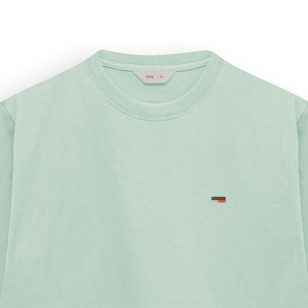 Kaos Katun 24s Bordir Origin - Seafoam - Image 3