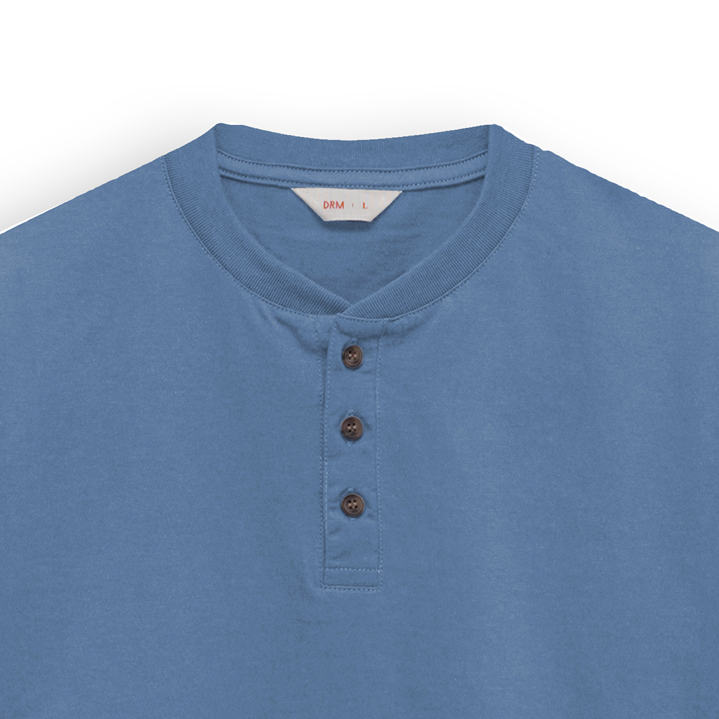 Kaos Kancing Katun 24s  - Henley Short Sleeve - Image 7