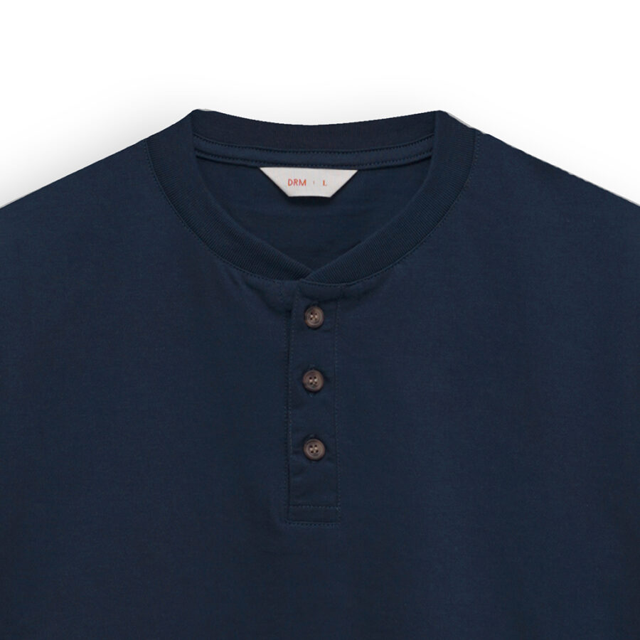 Kaos Kancing Katun 24s  - Henley Short Sleeve - Image 2