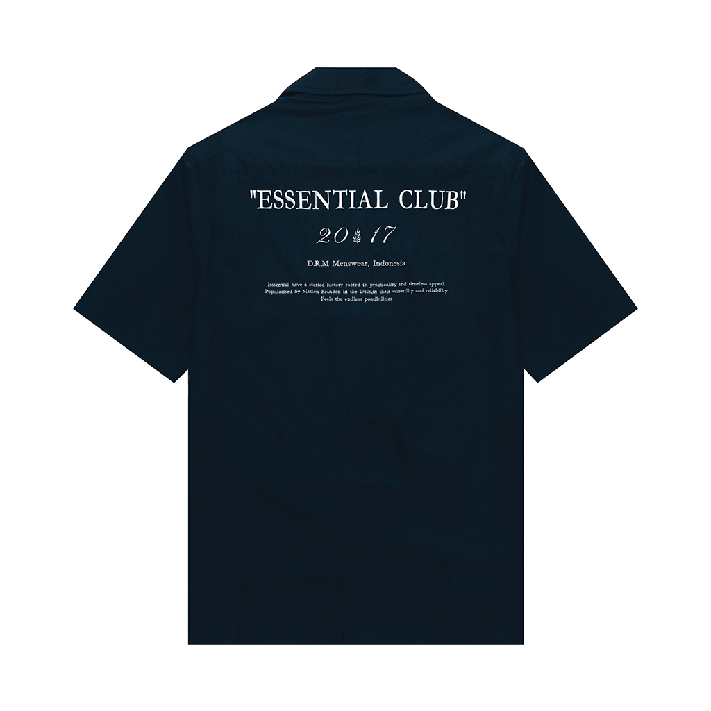 Kemeja Katun Oxford - Essential Navy