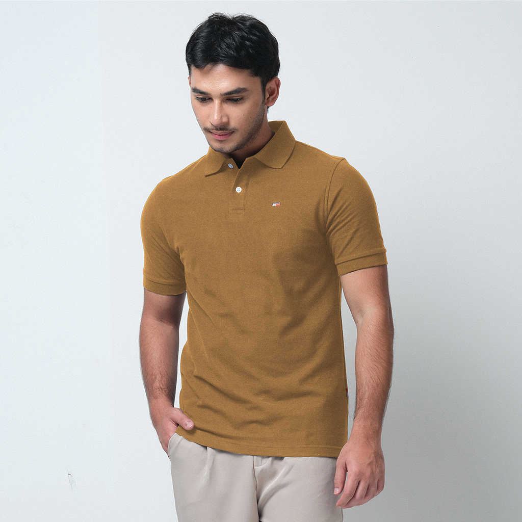 Poloshirt Bordir Logo Origin - Brown - Image 3