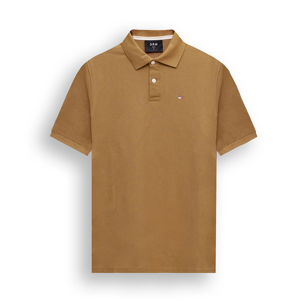 Poloshirt Bordir Logo Origin - Brown