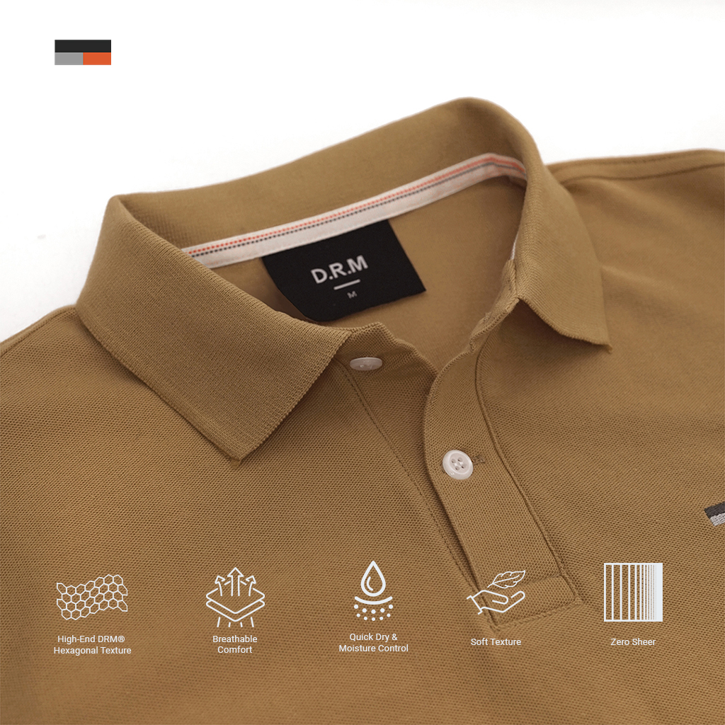 Poloshirt Bordir Logo Origin - Brown - Image 2