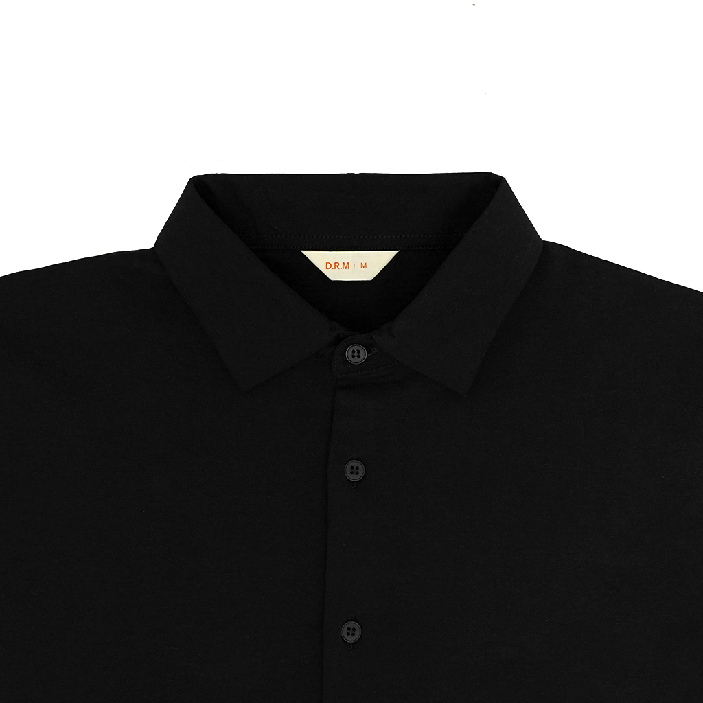 Kemeja Pria Lengan Pendek EASE FLOW - Black - Image 5